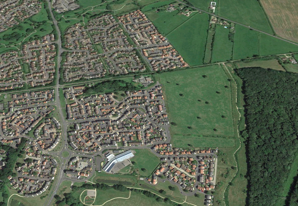 Ariel view of Trowbridge